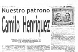 Nuestro patrono Camilo Henríquez