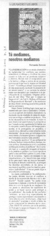 Tú mediamos, nosotros mediamos