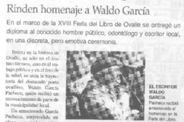 Rinden homenaje a Waldo García