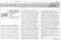 Voces versus movimientos