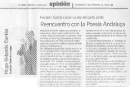 Reencuentro con la poesía andaluza