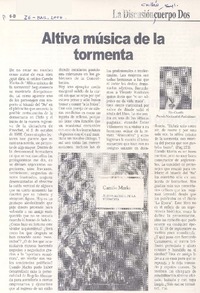 Altiva música de la tormenta