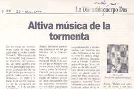 Altiva música de la tormenta