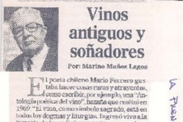 Vinos antiguos y soñadores