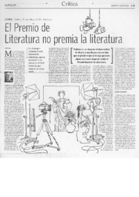 El Premio de literatura no premia la literatura