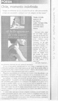 Chile, momento indefinido