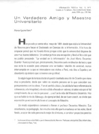 Un Verdadero amigo y maestro universitario