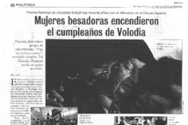 Mujeres besadoras encendieron el cumpleaños de Volodia