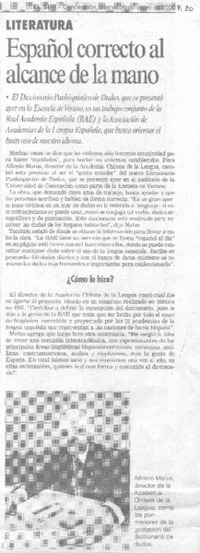 Literatura : español correcto al alcance de la mano