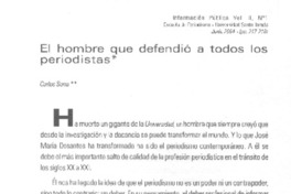 El Hombre que defendió a todos los periodistas