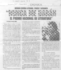 Hernán Rivera Letelier, poeta y literato "Nunca me darán el premio nacional de literatura" (entrevistas)