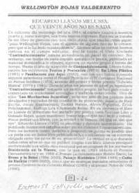 Eduardo Llanos Melussa : que veinte años no es nada