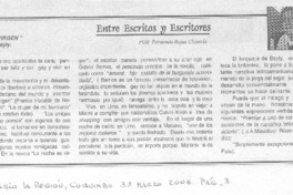 Entre escritos y escritores