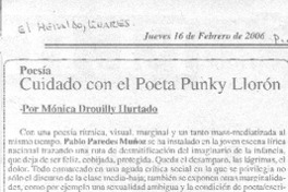 Cuidado con el poeta punky llorón