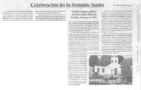 Celebración de la Semana Santa