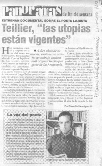 Teillier, "las utopías están vigentes"