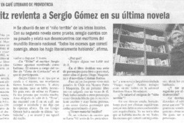 Ignacio Fritz revienta a Sergio Gómez en su última novela: [entrevista]
