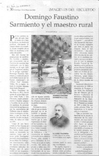 Domingo Faustino Sarmiento y el maestro rural