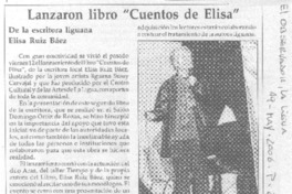 Lanzaron libro "Cuentos de Elisa"
