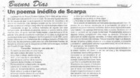 Un poema inédito de Scarpa