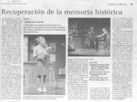 Recuperación de la memoria histórica