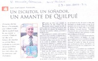 Un Escritor, un soñador un amante de Quilpué
