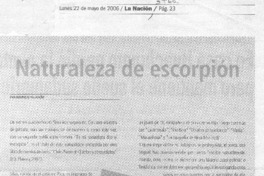 Naturaleza de escorpión