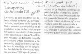Los Apetitos de Antonio Gil