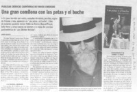 Una gran comilona con las patas y el buche