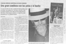 Una gran comilona con las patas y el buche