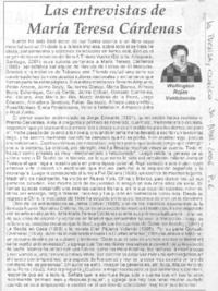 Las Entrevistas de María Teresa Cárdenas
