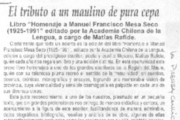 El Tributo a un maulino de pura cepa