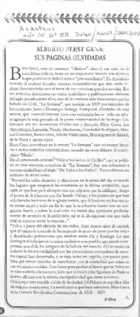 Alberto Blest Gana: sus páginas olvidadas