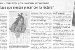 "Me satisface que sientan placer con la lectura" (entrevistas)
