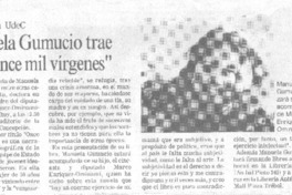 Manuela Gumucio trae sus "once mil vírgenes"