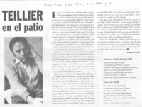 Teillier en el patio