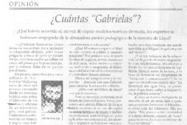 ¿Cuántas "Gabrielas"?