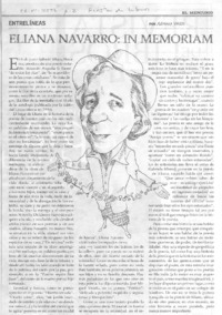 Eliana Navarro: In memoriam