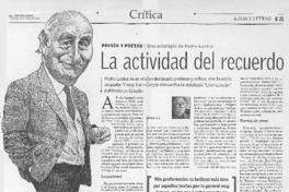 La actividad del recuerdo