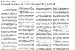 Camilo Henríquez: el fraile enamorado de la libertad
