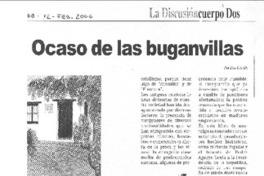 Ocaso de las budanvillas