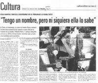 "Tengo un nombre, pero ni siquiera ella lo sabe"