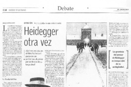 Heidegger otra vez