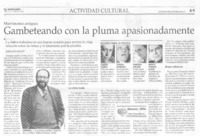 Gambeteando con la pluma apasionadamente