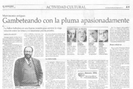 Gambeteando con la pluma apasionadamente