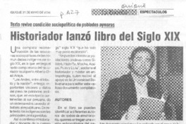Historiador lanzó libro del siglo XIX