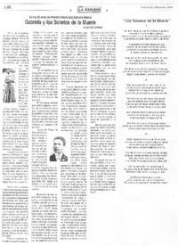 Gabriela y los sonetos de la muerte