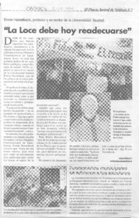 "La Loce debe hoy readecuarse"