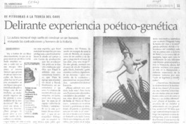 Delirante experiencia poético-genética