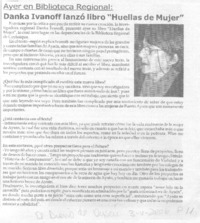 Danka Ivanoff lanzó libro "Huellas de mujer"